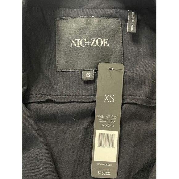 Nick+Zoe Tree Button Seamed Riding Jacket Size X Small Black New - Picture 11 of 16